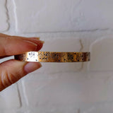 Hand-stamped Patterned Cuff Bracelet {Wildflower}