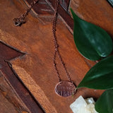 Moon + Forest Oval Necklace
