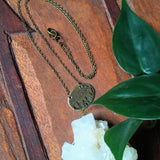 Moon + Forest Oval Necklace