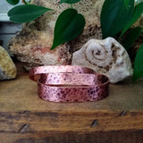 Hammered Metal Cuff Bracelet {Copper}
