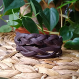 Braided Leather Bracelets {Coffee}